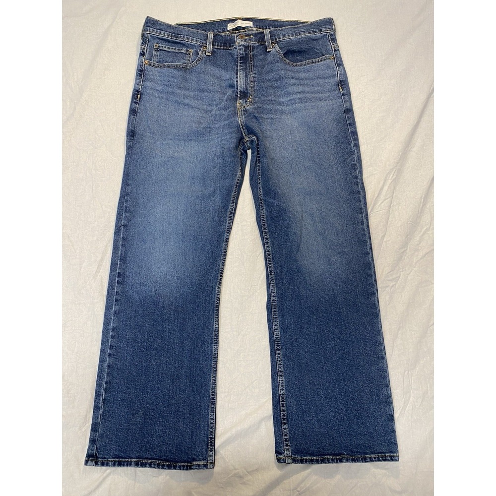 Levi Strauss Signature Gold Relaxed Jeans Mens 36x29 Blue Denim Stretch